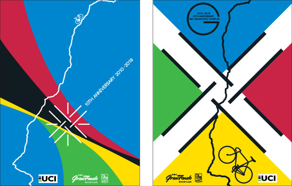 RBC GranFondo Whistler 2019 official event poster, designed by Solveig Stoebe